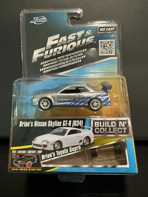 JADA FAST & FURIOUS BUILD N' COLLECT BRIAN'S NISSAN SKYLINE GT-R (R34) - Image 1 of 4