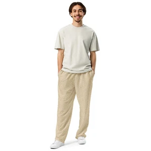 Voiceritzy Beige Kiss Joggers – Bold Streetwear Pants – Party Nightlife Fit - Picture 1 of 45