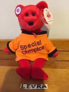 T-shirt arancione I Love CANADA spilla olimpiadi speciali Ty Beanie orso bambino SPEDIZIONE GRATUITA - Foto 1 di 2
