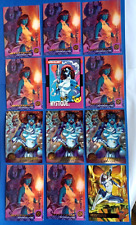 LOT OF 12 1990'S MYSTIQUE TRADING CARDS 1994 ULTRA X7 1995 ULTRA X-MEN X3 IMPEL