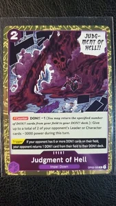 Judgement of Hell FOIL Event OP02-089 M PF OPTCG One Piece Paramount War Series - Imagen 1 de 2