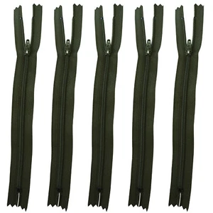 YKK Closed-End Nylon Zipper Strong Sturdy Metal Zips Multi-Color For Craft Bags - Picture 1 of 44