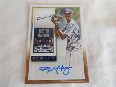 2015 Panini Contenders Draft Ticket Triston McKenzie AUTO Autograph RC - Image 1 of 4