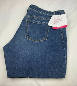 Ingrid & Isabel Maternity, Pantaloncini Midi Denim con Pannelli Laterali Espandibili (Taglia 6) H - Foto 1 di 4