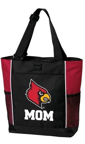 University of Louisville Mom Tote Bag Louisville Cardinals Mom for BEACH SHOPPIN Cover