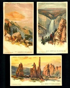 #37 Series A No.2 Gods, No.3 Lower Falls, No.5 Sunrise Pikes P.1900s W.R. Hearst - Bild 1 von 2