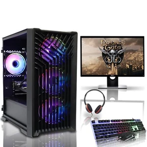 Gaming PC Bundle : Intel Core i5 / 16GB RAM / SSD + 500GB / NVIDIA GT 730 Win 10 - Picture 1 of 14