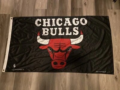 Chicago Basketball Bulls NBA Banner Flag 2014 - Image 1 of 3
