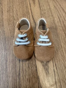 Newborn 6-9 Months Emerson And Friends Shoes Suede RARE - Picture 1 of 4