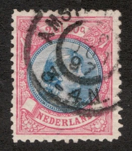 1893-96 Netherlands Sc# 53 - 2G/50¢ Princess Wilhelmina. Used Cv$130 - Picture 1 of 1