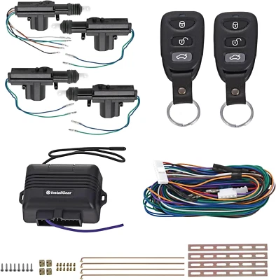 Keyless Entry System with Two 3-Button Remotes and 4 Door Actuators - Central Lo - Image 1 of 4