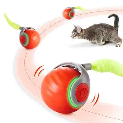 **PACOTE DE 2 BOLAS **O brinquedo de gato cauda rápida 2.0 é um brinquedo interativo para gatos  - Imagem 1 de 4