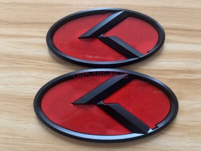 2x/Capucha Delantera Trasera Negro Rojo K Emblema Insignia para KIA K5 Optima 2010-2018/ Foto 1 de 4