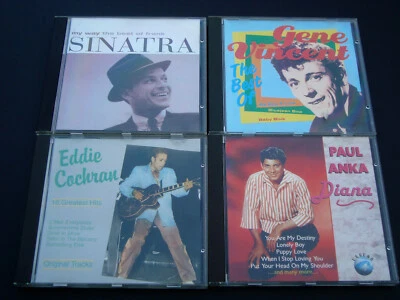 4CD-Alben: Paul Anka –Eddi Cochran - Gene Vincent - Frank Sinatra -  Best of - - Bild 1 von 4