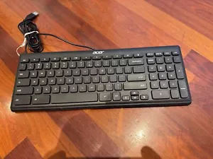 Acer KB69211 Black Slim USB Wired Keyboard - Picture 1 of 4