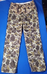Gamehide Duck Camo Insulated Parka Hunitng Pants Men's Size 36 x 33 Vintage - Picture 1 of 19