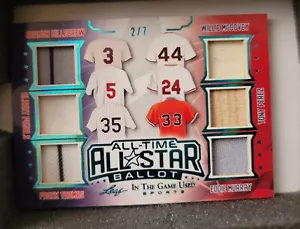 2020 LEAF IN THE GAME 6 patch - relic 2/7, All Time All-Star Ballot ATAS-01 - Picture 1 of 2