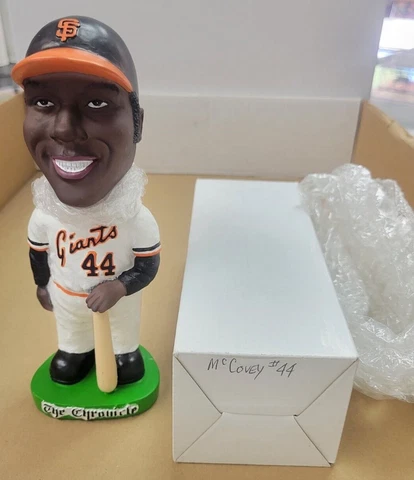 2001 SGA San Francisco SF Giants ... Willie McCovey Bobblehead ... Chronicle Cover