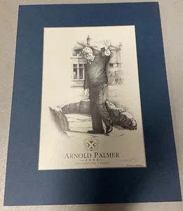 ARNOLD PALMER MATTED PRINT-ARTIST SIGNED & NUMBERED -1995 SWILCAN BRIDGE - Picture 1 of 4