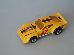 Matchbox Ford Mustang IMSA Yellow Body 47 Racing Hot Rod 75mm Toy Model Car UB b - Picture 1 of 3