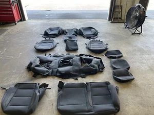 2023 2024 CHEVROLET SILVERADO CREW FACTORY OEM ORIGINAL CLOTH SEAT COVERS BLACK - Picture 1 of 15