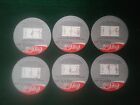 vintage Coca Cola beer mats set of 6 great goals issued for the 1990 world Cup  