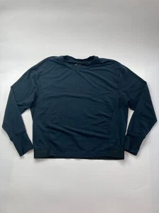 Nike Dri-Fit Women's M Black Long Sleeve Just Do It Waistband Light Sweatshirt - Imagen 1 de 3