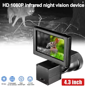 4.3inch Night Vision 1080P Scope Hunting Sight Infrared 850nm IR Camera - Picture 1 of 8