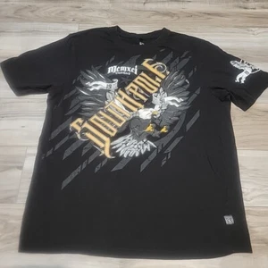 Southpole Shirt Adult XL  Black Y2K Graphic Eagle Short Sleeve Hip Hop - Picture 1 of 12