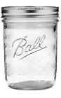 Ball Regular Mouth 16-ounce Glass Mason Jar with Lid and Band
