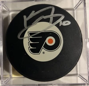 Kris Versteeg Hand Signed Autograph Auto Philadelphia Flyers Puck With Cube - Picture 1 of 2
