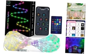 Smart Fairy String Lights, 33Ft Usb DIY Twinkle Lights w/Remote & App - Picture 1 of 7