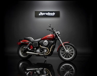 2 in 1 Exhaust Pipes Muffler fits Harley-Davidson Dyna Super Glide FXD 2 into 1. - Image 1 of 4