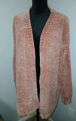 Просто Noelle розовато-лиловый кардиган с плетеной спиной женский размер L/XL новый с ярлыками - Изображение 1 из 4