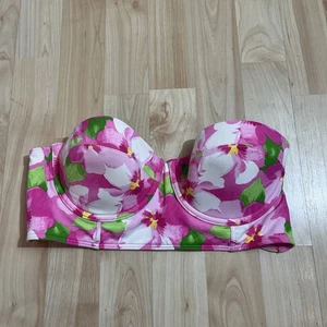 Gilly Hicks Nuevo Con Etiquetas Rosa Floral Push 'Em Up Grande Nuevo Con Etiquetas - Imagen 1 de 3