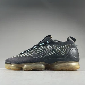 Nike Air Vapormax Flyknit Men’s 9.5 Pollen Chlorine Blue Black Running Sneakers - Picture 1 of 9