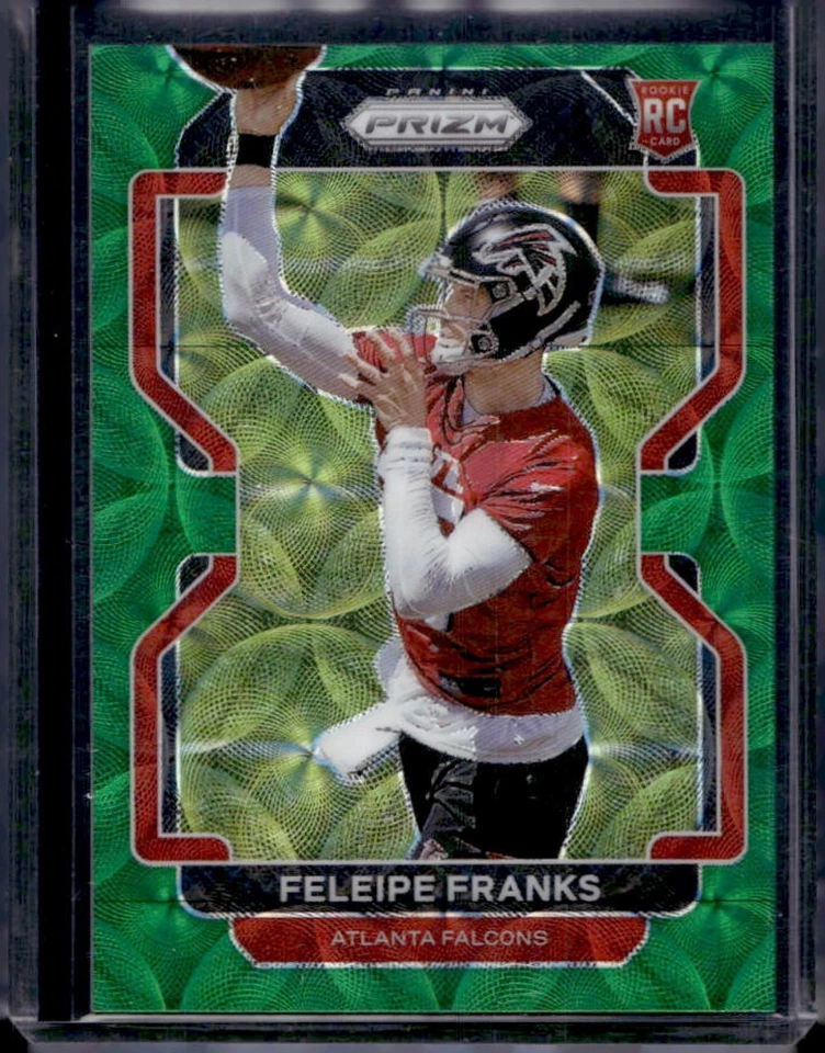 2021 Prizm Feleipe Franks RC Green Scope Rookie #9/75 Falcons - Image 1 of 2