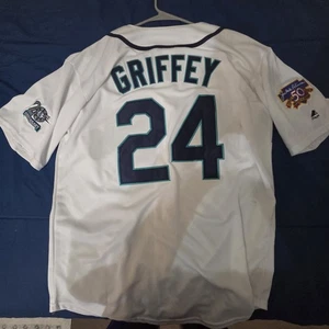 Ken Griffey Jr. 1997 Majestic Jersey Mariners 20th Anniv Jackie Robinson Day... - Picture 1 of 6