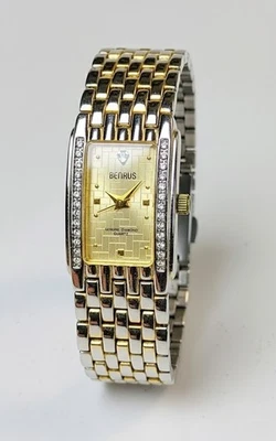Reloj Benrus Vintage Cuarzo Diamante Tono Dorado Damas - Funcionando, ¡Nuevo Batt! Foto 1 de 4