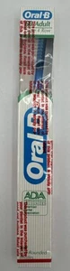 Vintage Oral-B 60 Erwachsene Zahnbürste groß 4-reihig weiches Ende runde Borsten NEU 1985 - Bild 1 von 6