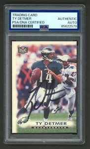 Ty Detmer Signed 1996 Score Experience Card #45 (PSA) Philadelphia Eagles Auto - Picture 1 of 2