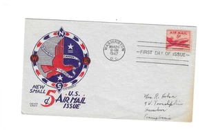 EE. UU. 1947 FDC Scott C33 - CachetCraft (Estante) caché - Imagen 1 de 2