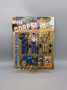 Lanard The Corps 1999! 4" Emergency Rescue 3 Mann Besatzung Polizei 17 Teile #3783 Schaden - Bild 1 von 9