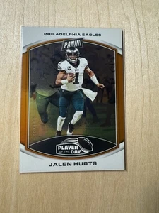 2023 Panini Player of the Day Jalen Hurts #6 Orange Refractor /199 - Picture 1 of 2