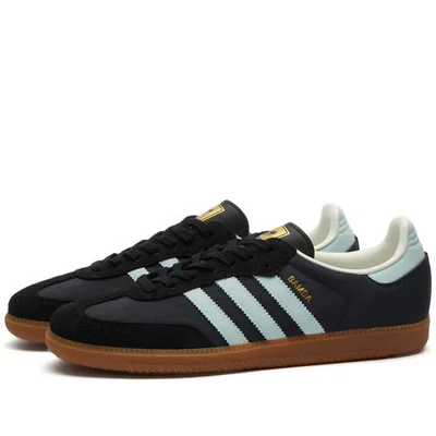 adidas Originals Samba OG Women's - UK 4 - Carbon Black/Light Blue (ID0493) - Image 1 of 4