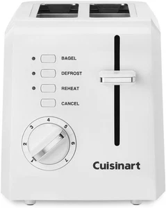 Tostadora Cuisinart Slice Bagel 2 rebanadas blanca CPT-122BK - Imagen 1 de 4