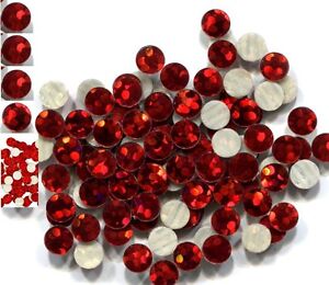 HOLOGRAM SPANGLES Hot Fix RED  Iron on  3mm   2 gross  288 pieces