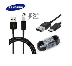 Original Samsung TYPE C Cable USB-C Fast Charger Data Sync Official Lead Black - Picture 1 of 8