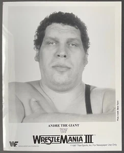 1987 Andre the Giant WWF Wrestlemania III Original Publicity Photo Jean Ferre - Picture 1 of 2
