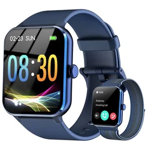 Smartwatch Herren Damen Fitnessuhr Armbanduhr mit Pulsmesser Schrittzähler Uhr - Bild 1 von 13